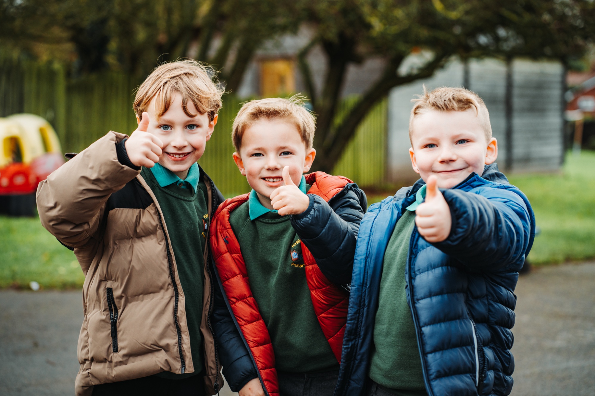 children on school playground